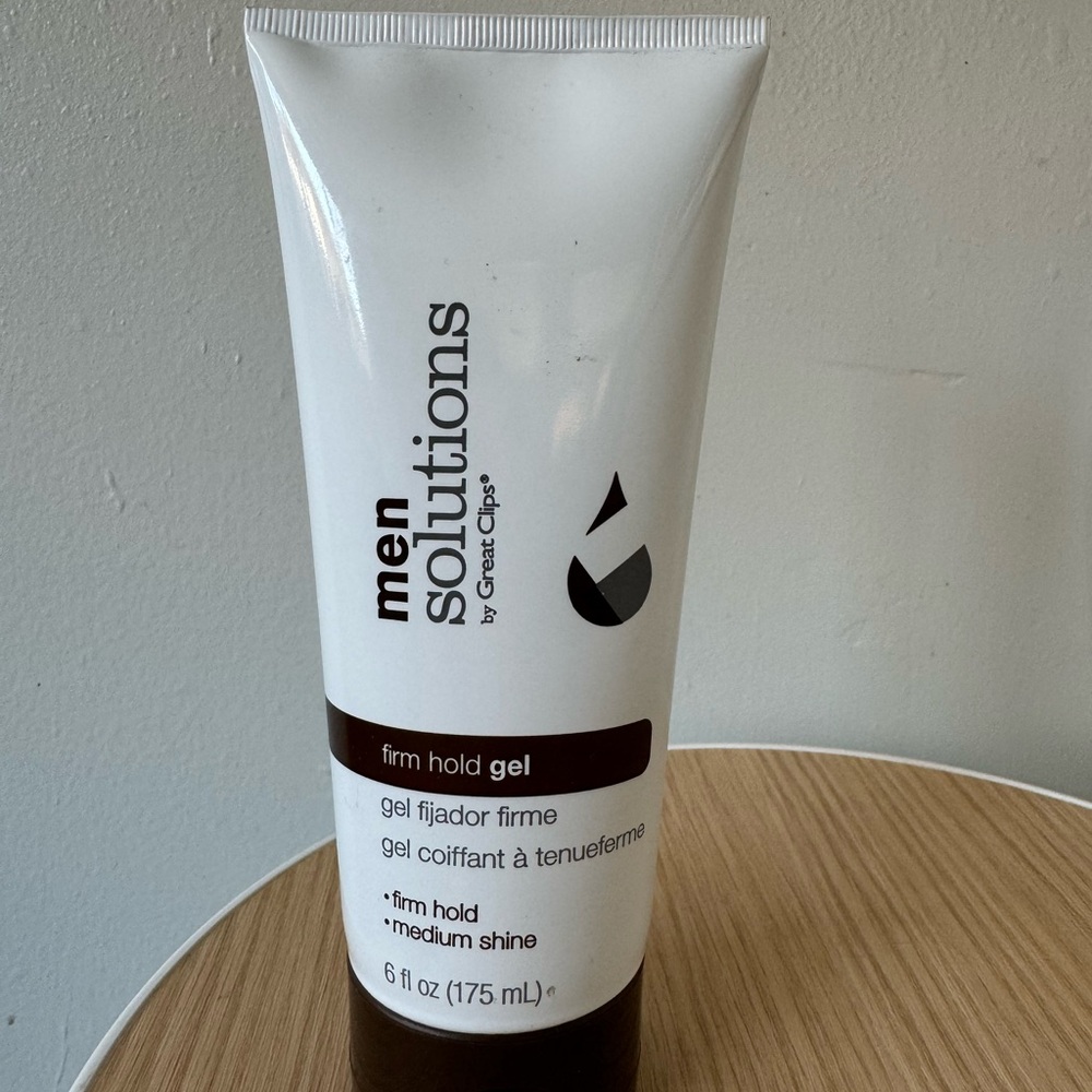 Great Clips Men Solutions Firm Hold Gel Medium Shine 6 fl oz New